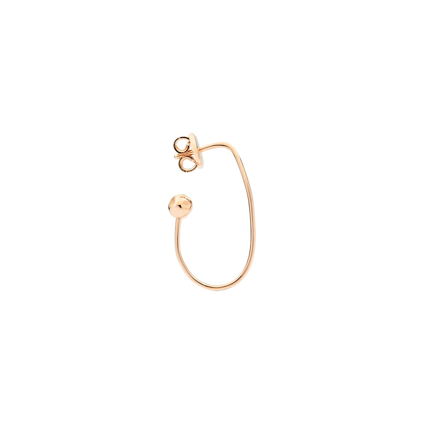 Ovaler Ohrring Essentials, Roségold von DoDo (DHB7008-OHOOS-0009R)