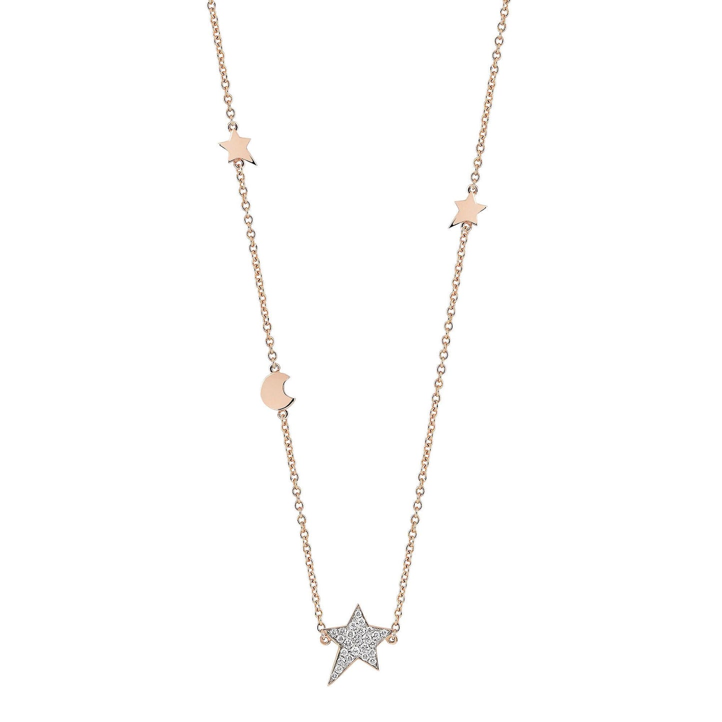 Palladio Collier, Roségold • Diamant von Al Coro (C230R)