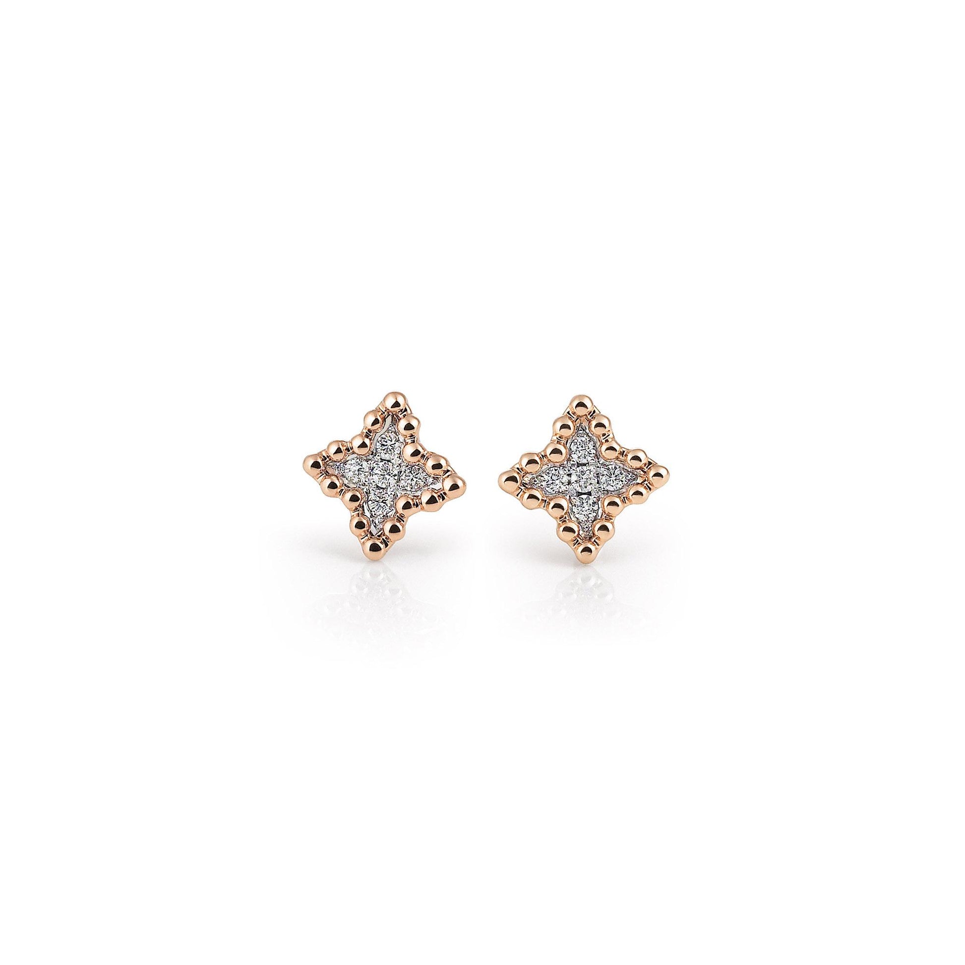 Palladio Ohrstecker, Roségold • Diamant von Al Coro (E2167R)