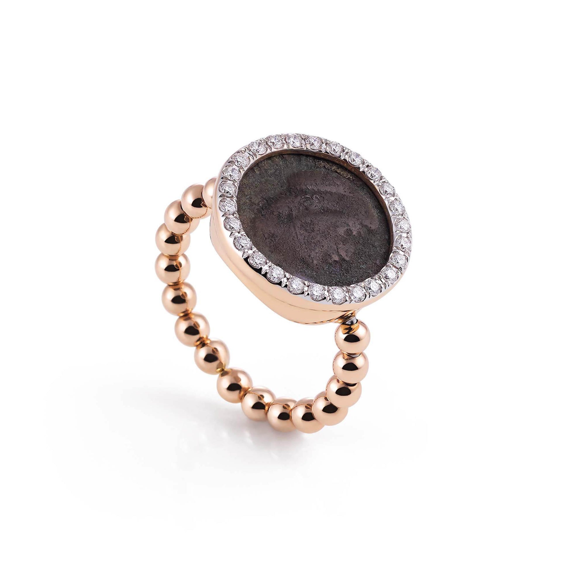 Palladio Ring, Roségold • Diamant von Al Coro (NR111R)