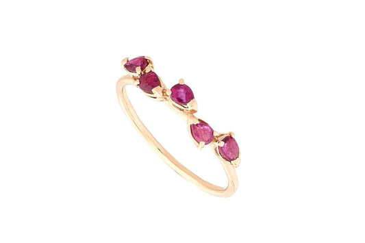 Princess Blossom Ring, Rosegold mit Rubinen von Grimaldo Firenze online kaufen (Ref. PR-RG02RU-01)
