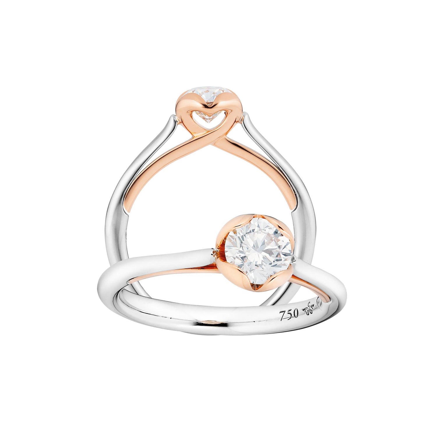 Ring Infinite Love, Bicolor-Gold • Diamant von Capolavoro (RI8B05072.0.25TW-VS)