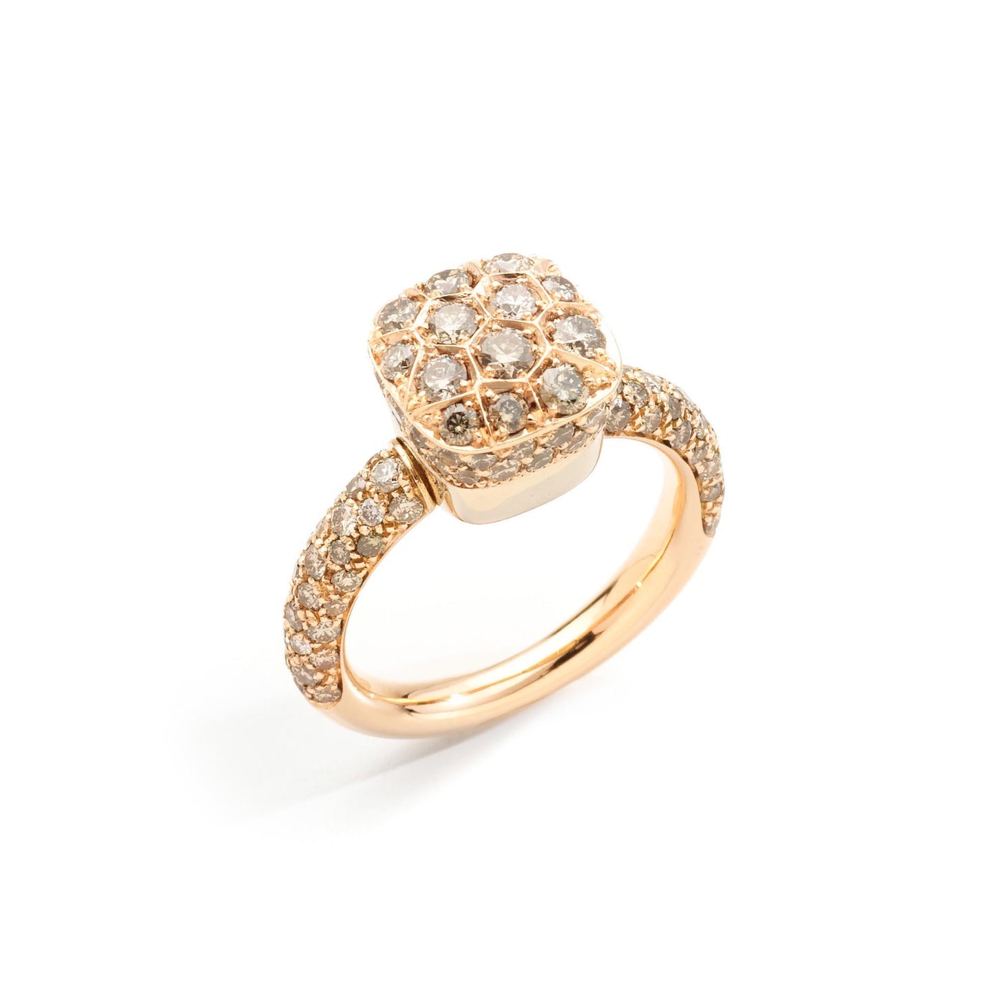 Ring Nudo Solitaire, Bicolor-Gold • Diamant von Pomellato (PAC2028O6000DBR00)