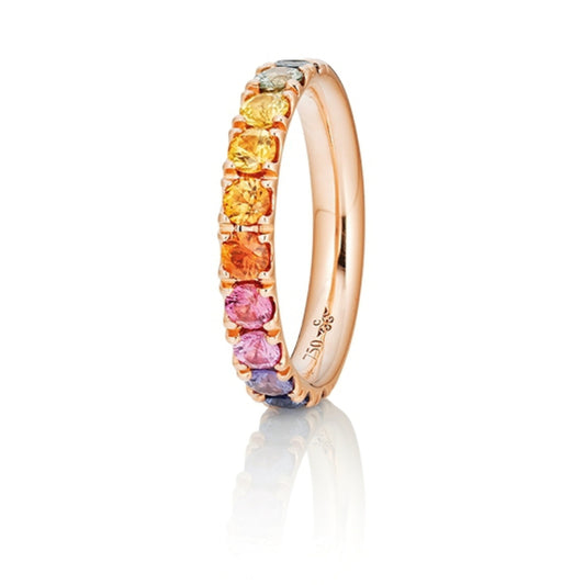 Ring Rainbow, Roségold • Saphir von Capolavoro (RI9SMC02730.RAINBOW)