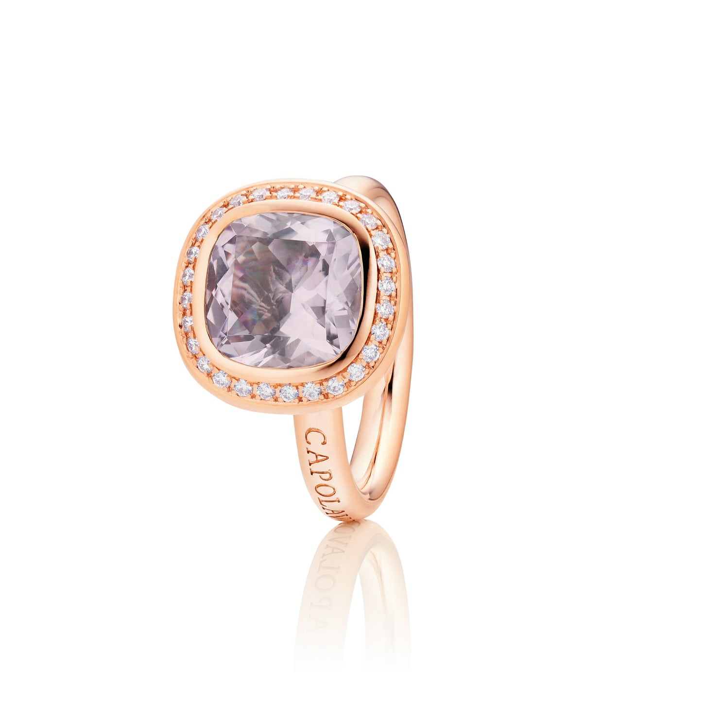 Ring Twinkle Balloon, Roségold • Amethyst • Diamant • Saphir von Capolavoro (RI9AMF02726)