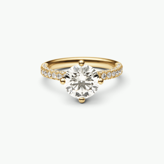 Freya Ring, Recyceltes Gold & Labordiamant