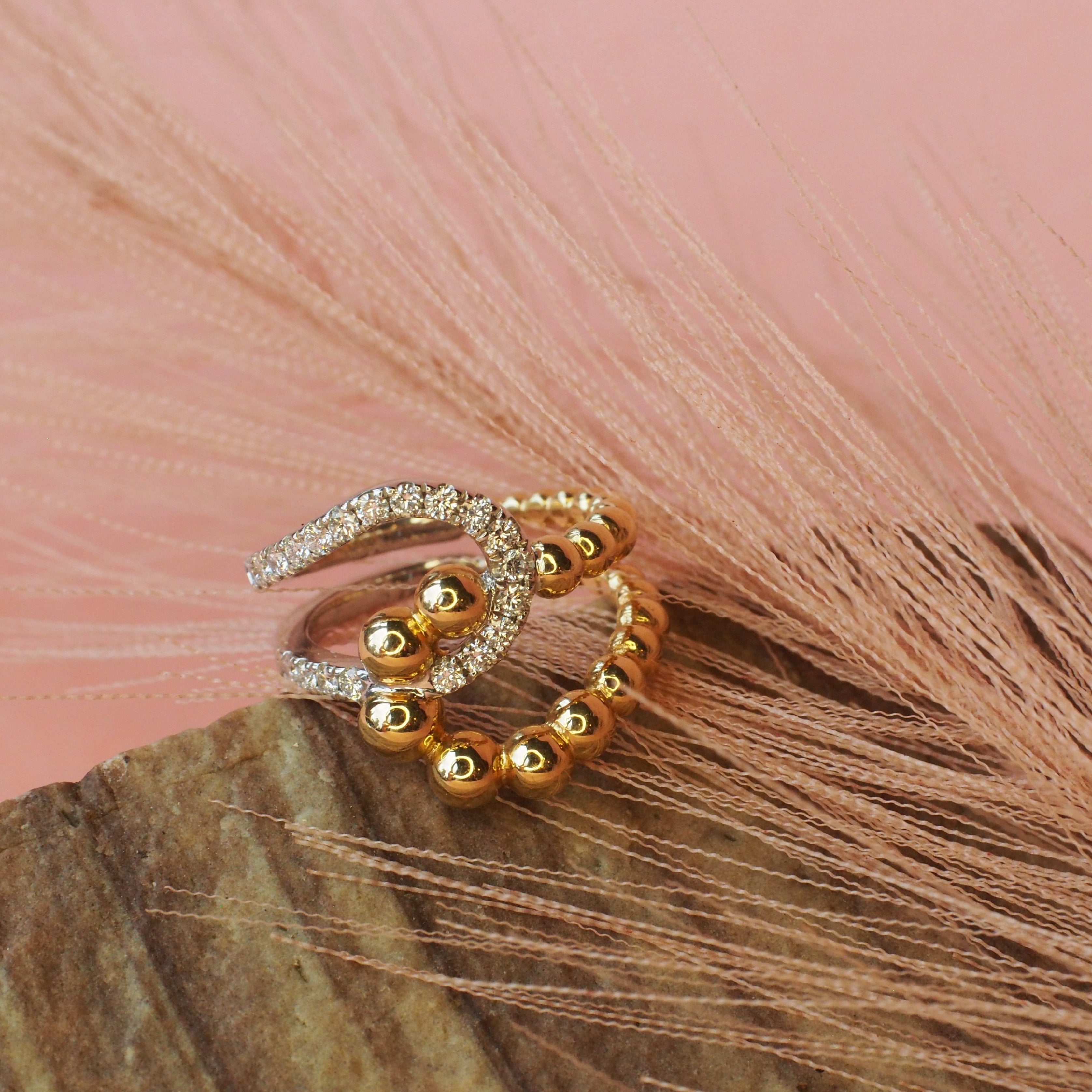 Olivia Ring in Gelbgold von The Good Bling Berlin