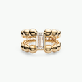 Pippa Ring Baguette in Gelbgold von The Good Bling Berlin