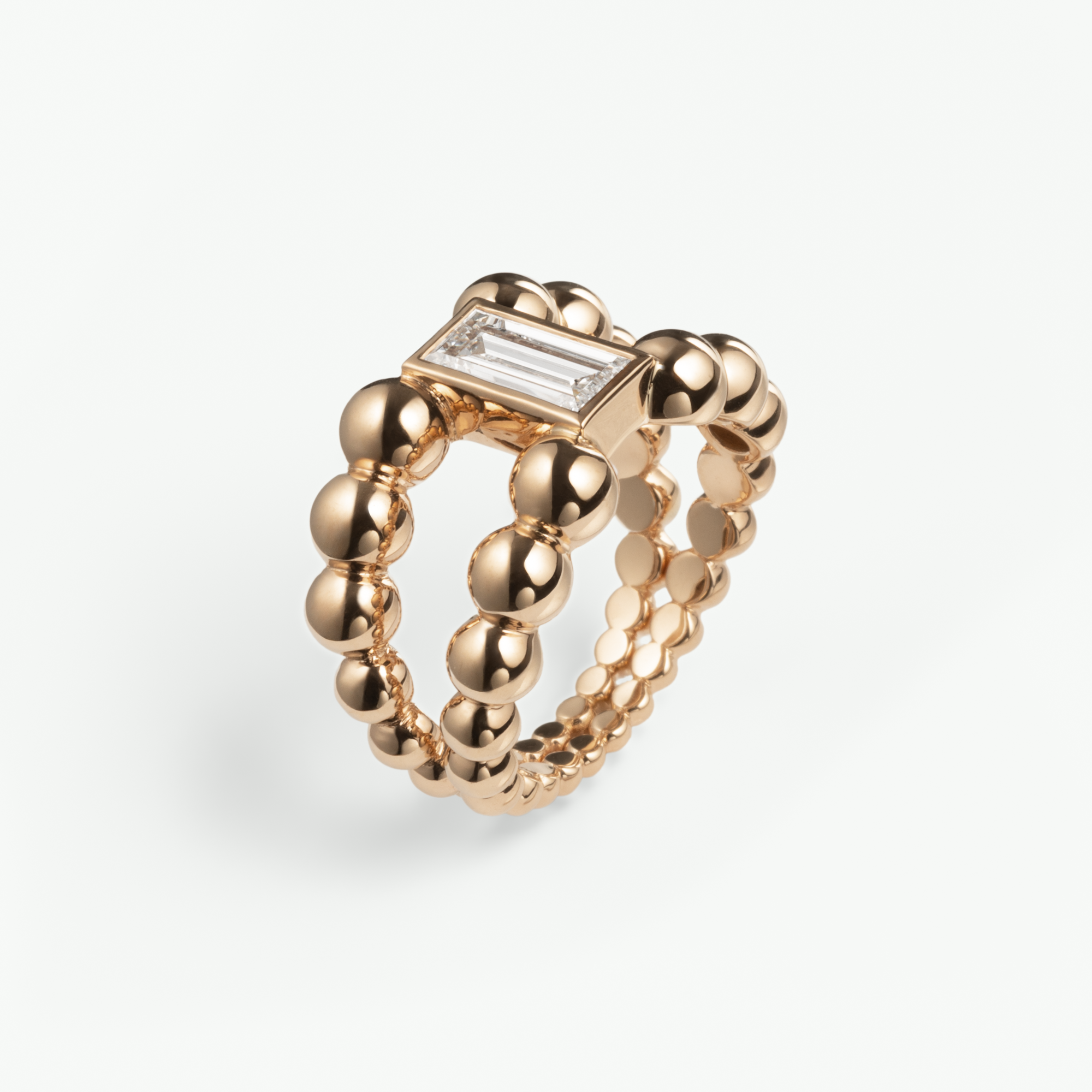 Pippa Ring Baguette in Gelbgold von The Good Bling Berlin
