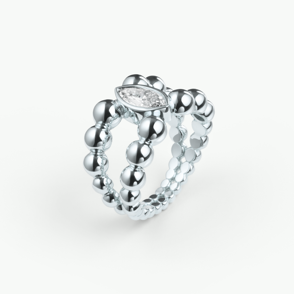 Pippa Ring Marquise in Gelbgold von The Good Bling Berlin