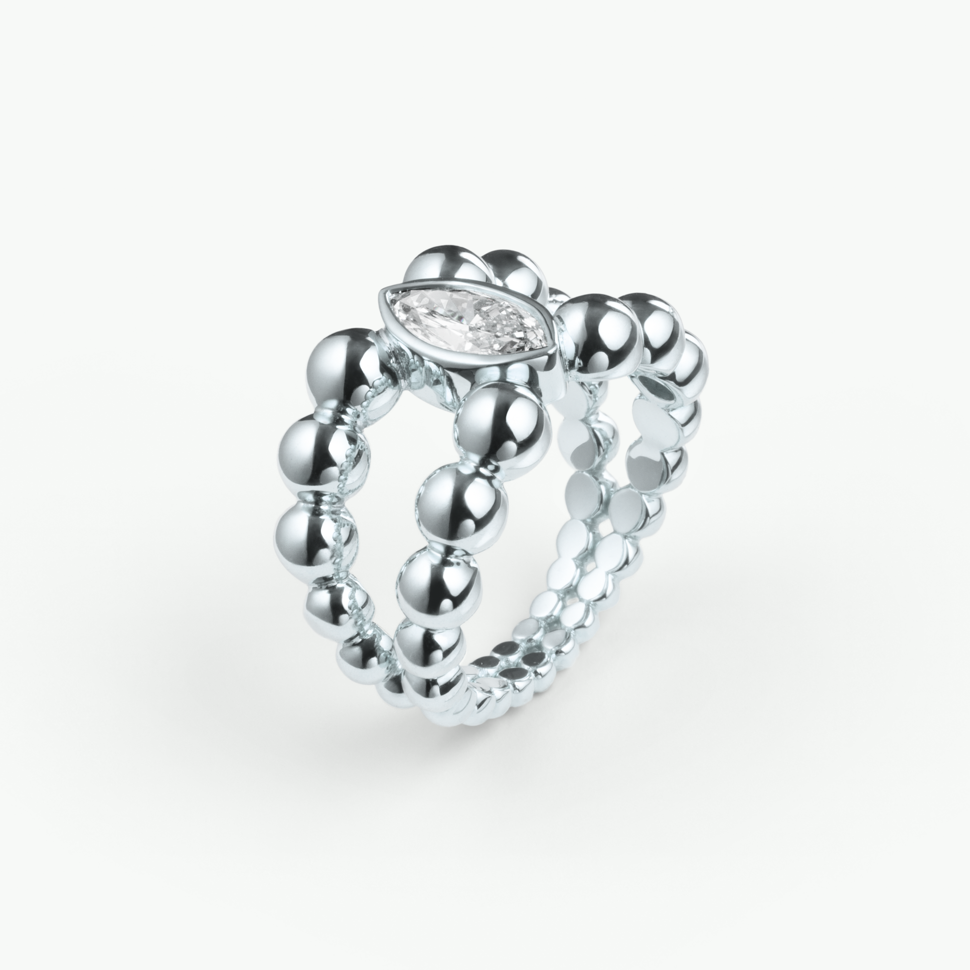 Pippa Ring Marquise in Gelbgold von The Good Bling Berlin