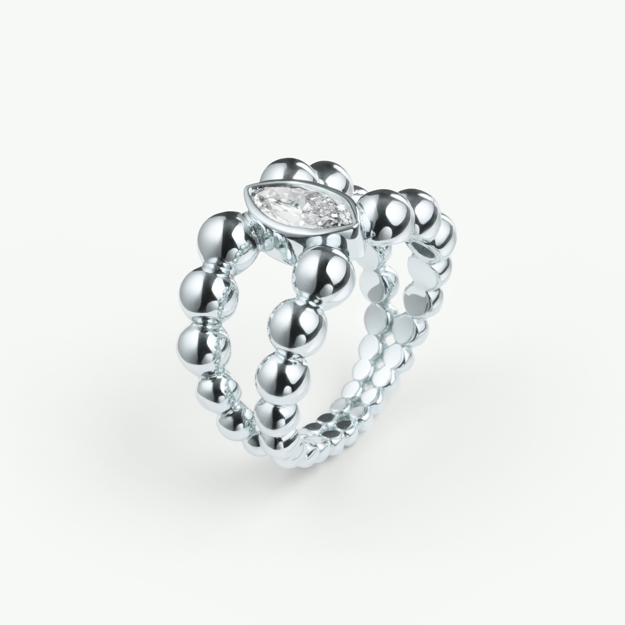 Pippa Ring Marquise in Gelbgold von The Good Bling Berlin