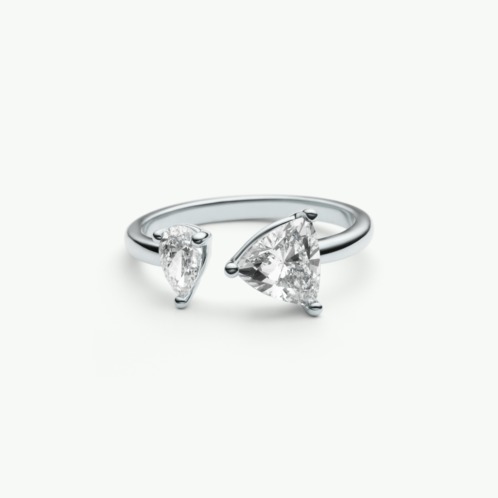 Stella Ring aus recyceltem Gold mit Labordiamanten - Luxusschmuck aus Berlin von The Good Bling