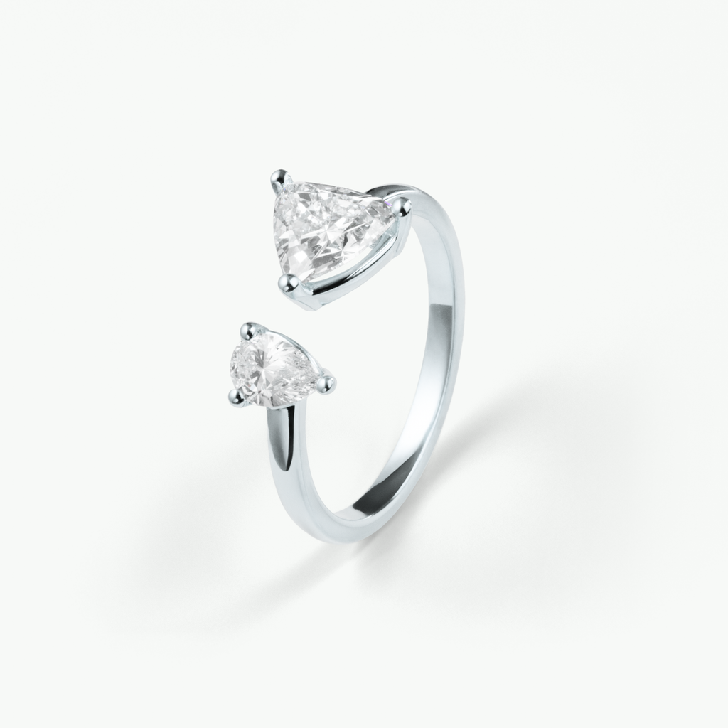 Stella Ring aus recyceltem Gold mit Labordiamanten - Luxusschmuck aus Berlin von The Good Bling