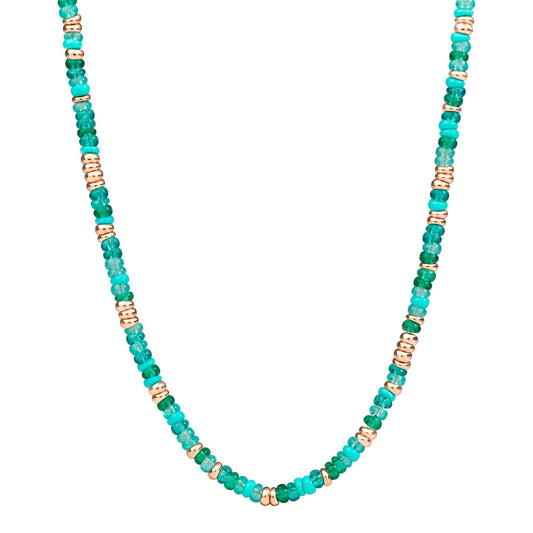 Rondelle-Halskette, Edelstahl von DoDo (DCC2007-RONDE-VERAG)