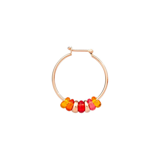 Rondelle-Ohrring, Silber von DoDo (DHC2006-RONDE-RORAG)