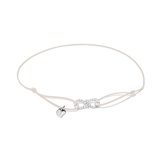 SIGNATURE Charmlet Armband small, Weißgold • Diamant von Tamara Comolli (B-Ch-Dr-s-pl-wg)