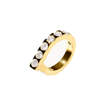 SIGNATURE Drop Memoire Classic Ring, Gelbgold • Diamant von Tamara Comolli (R-Dr-Mem-11-Cl-yg)