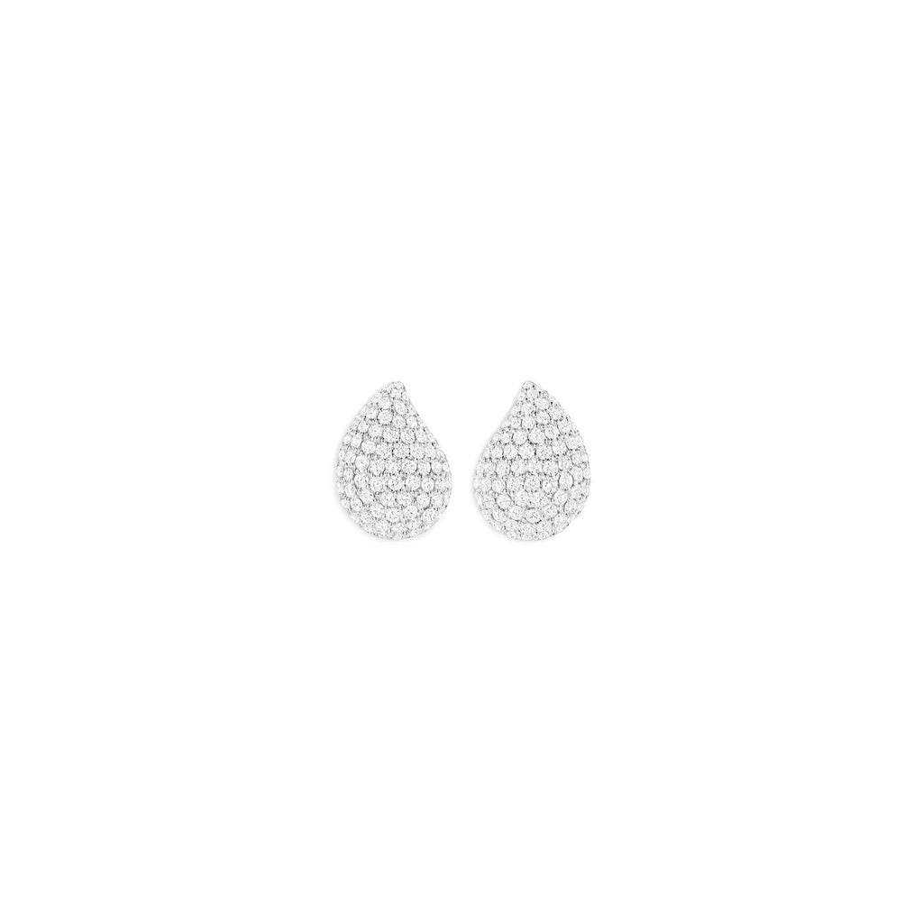 SIGNATURE Ohrringe, Weißgold • Diamant von Tamara Comolli (E-Sig-s-p-wg)