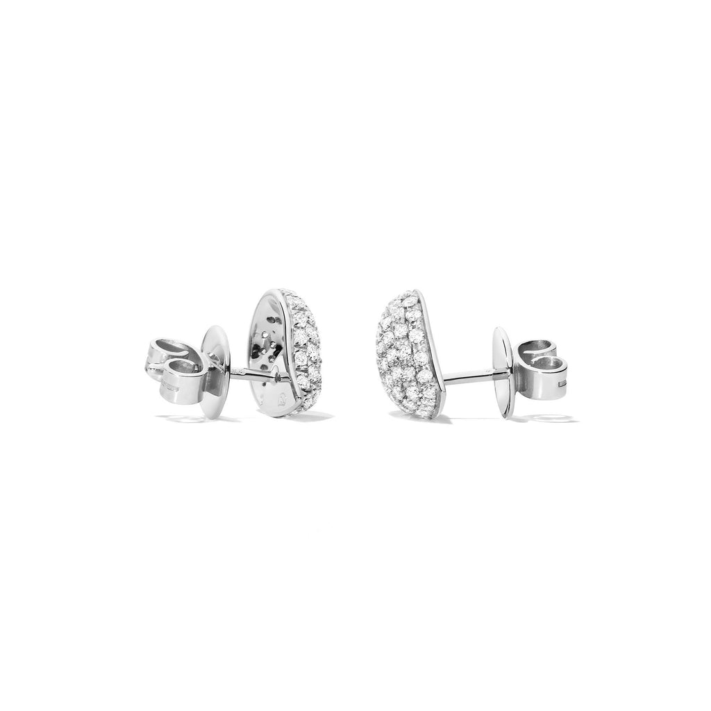SIGNATURE Ohrringe, Weißgold • Diamant von Tamara Comolli (E-Sig-s-p-wg)