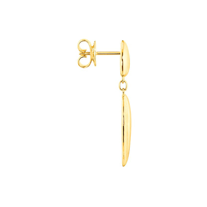 SIGNATURE Wave 2 Tropfenelemente Ohrhänger, Gelbgold - Länge: ca. 33 mm von Tamara Comolli (E-Sig-Wave-2-yg) online kaufen