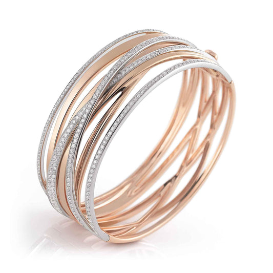 Serenata Armreif, Weißgold von Al Coro (NB378R)