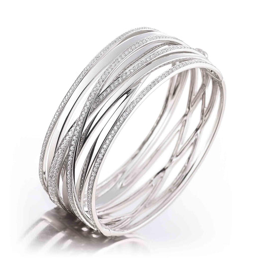 Serenata Armreif, Weißgold von Al Coro (NB378W)