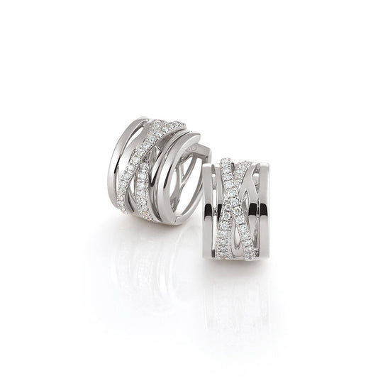 Serenata Ohrring, Weißgold • Diamant von Al Coro (NE424W)