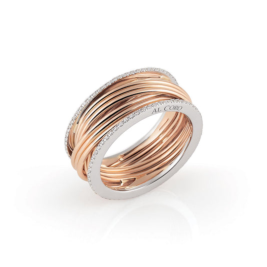 Serenata Ring, Bicolor-Gold • Diamant von Al Coro (NR231WR)