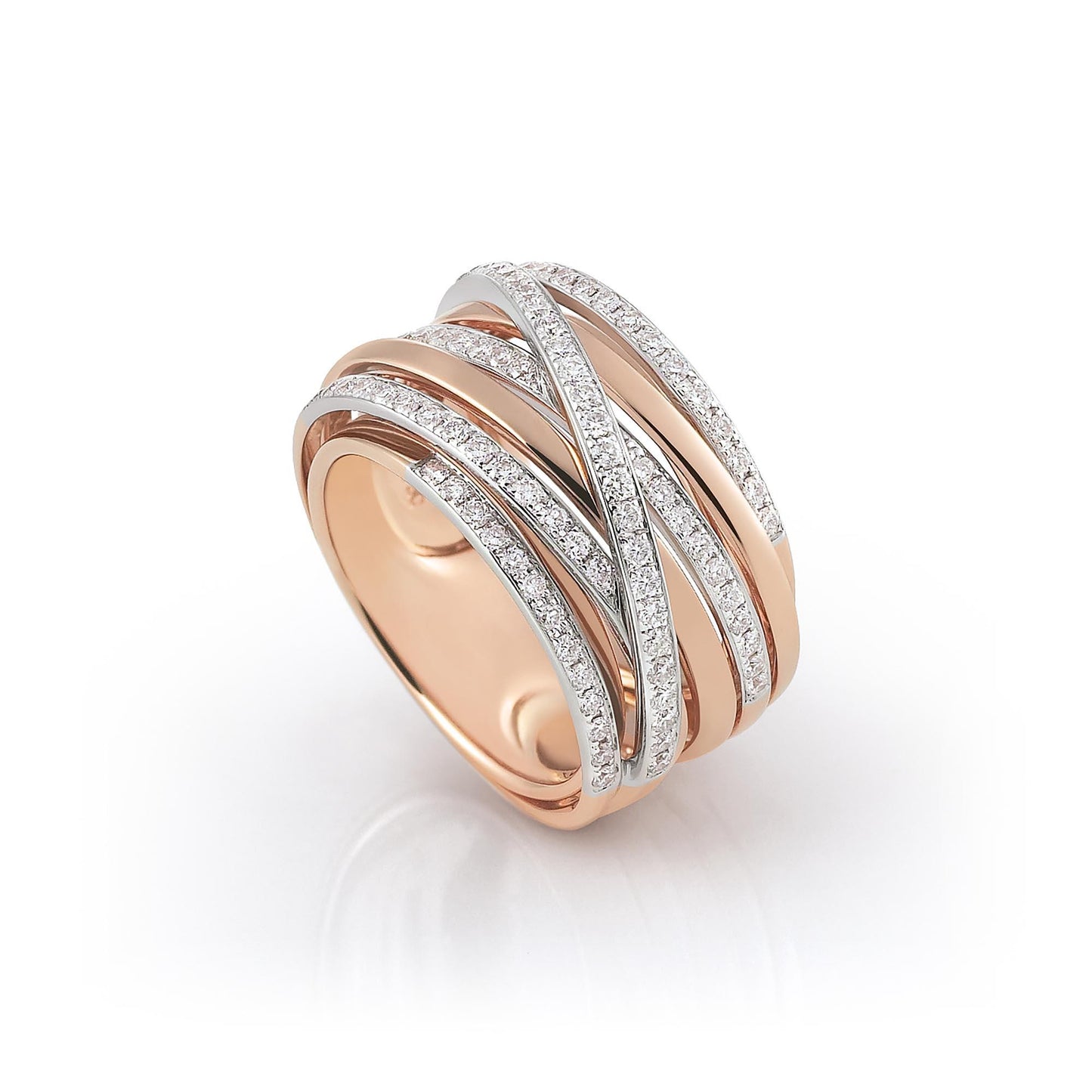 Serenata Ring, Bicolor-Gold • Diamant von Al Coro (NR376R)