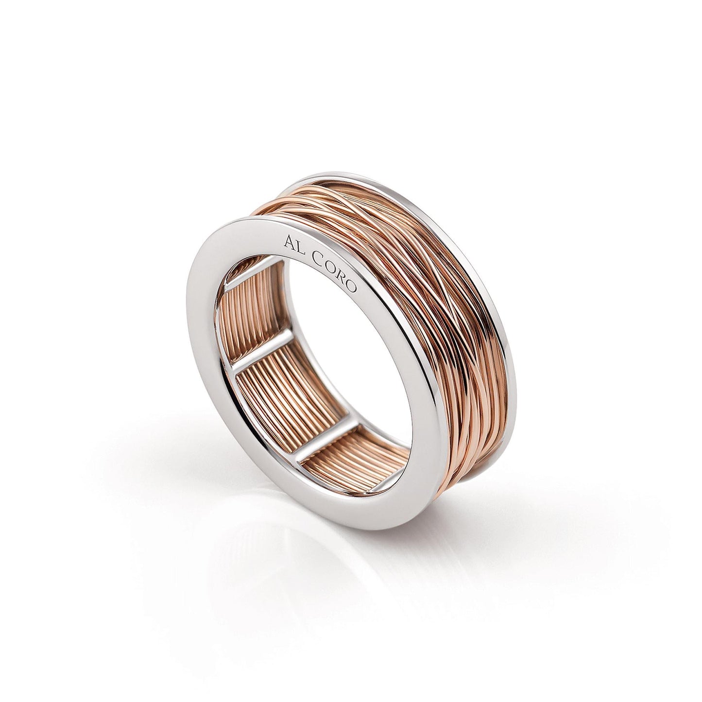 Serenata Ring, Bicolor-Gold • Diamant von Al Coro (NR905WR)