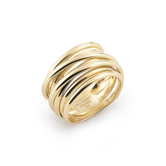 Serenata Ring, Gelbgold von Al Coro (R6403G)