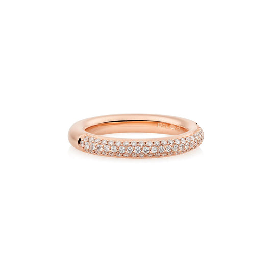 Stax Ring, Roségold • Diamant • Quarz von Bron (8RR4774BR)