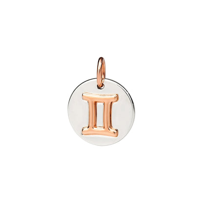 Sternzeichen-Anhänger Zwillinge, Silber & Roségold von DoDo (DMC2008-ZODGE-0009A) online kaufen