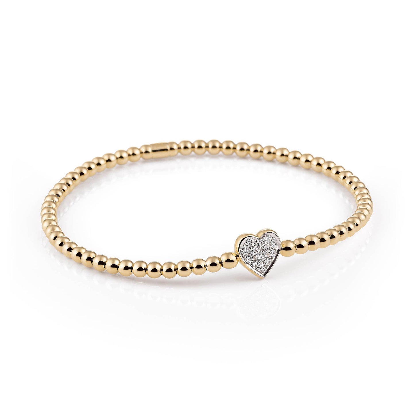 Stretchy Armband, Gelbgold • Diamant von Al Coro (A160G)