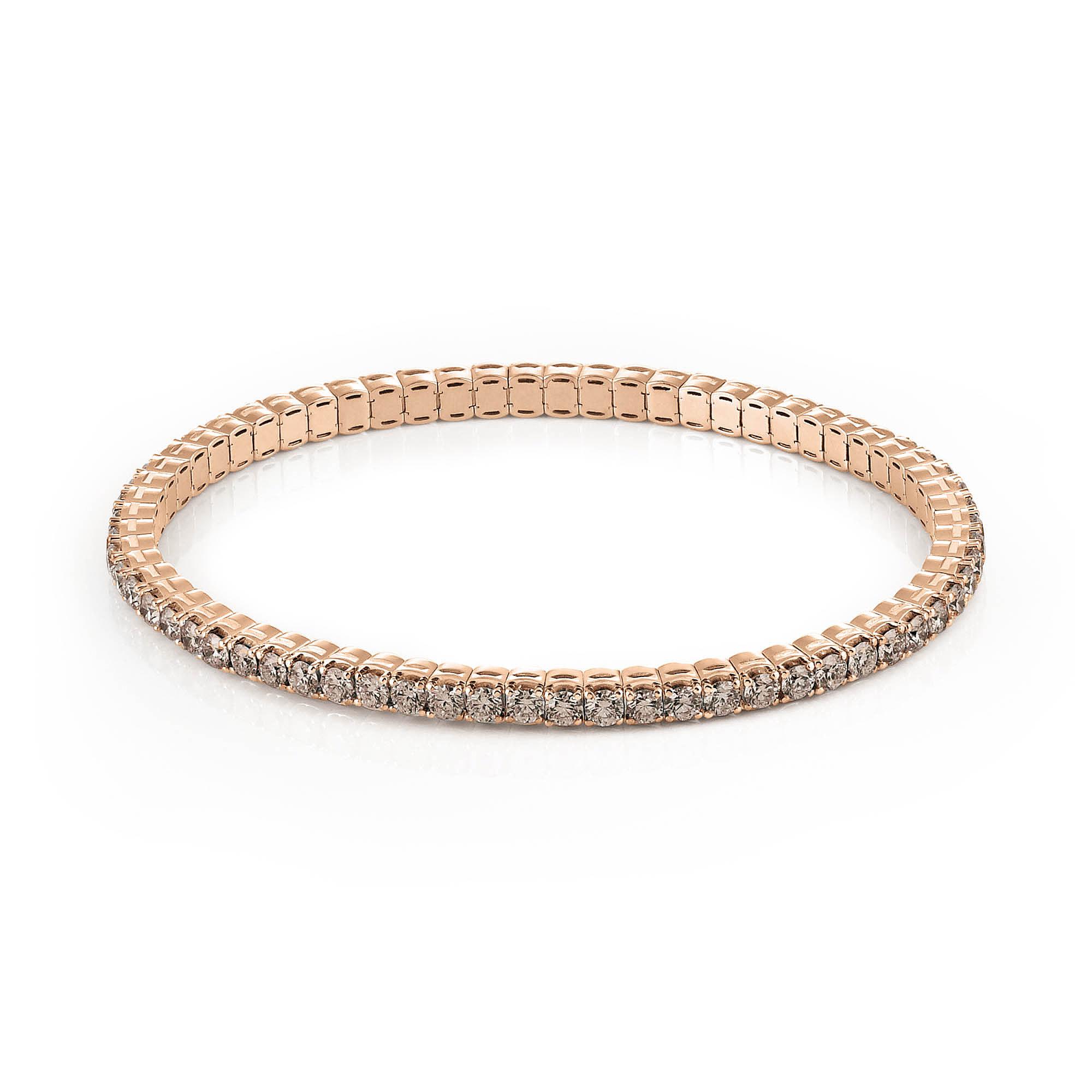 Stretchy Armband, Roségold • Diamant von Al Coro (A290BR)