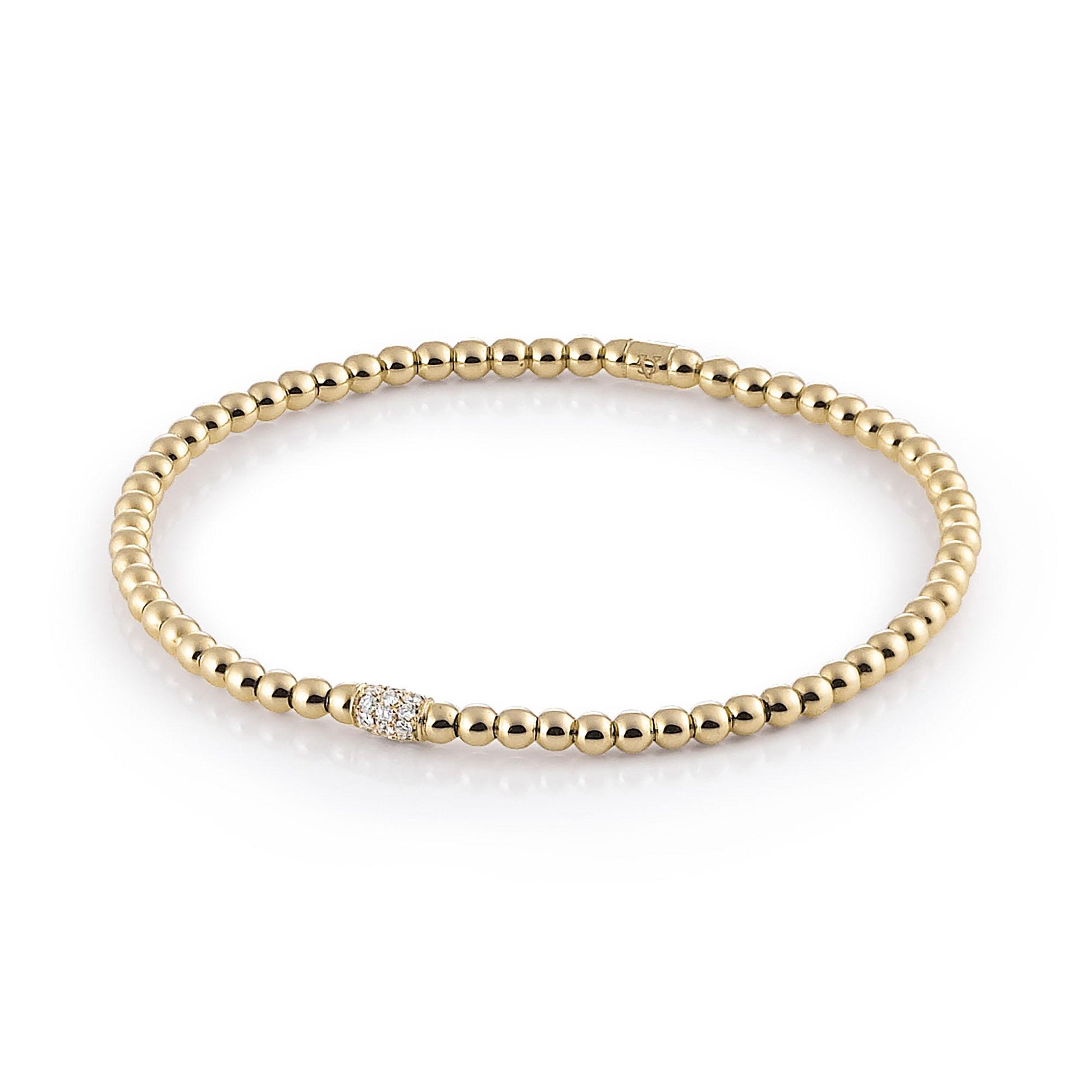 Stretchy Armband, Gelbgold von Al Coro (A351G)