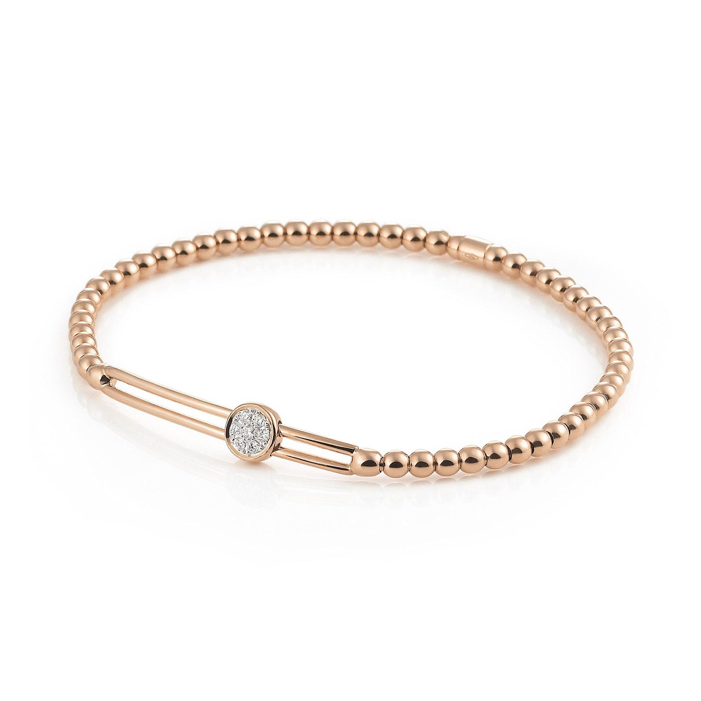 Stretchy Armband, Roségold • Diamant von Al Coro (A353R)