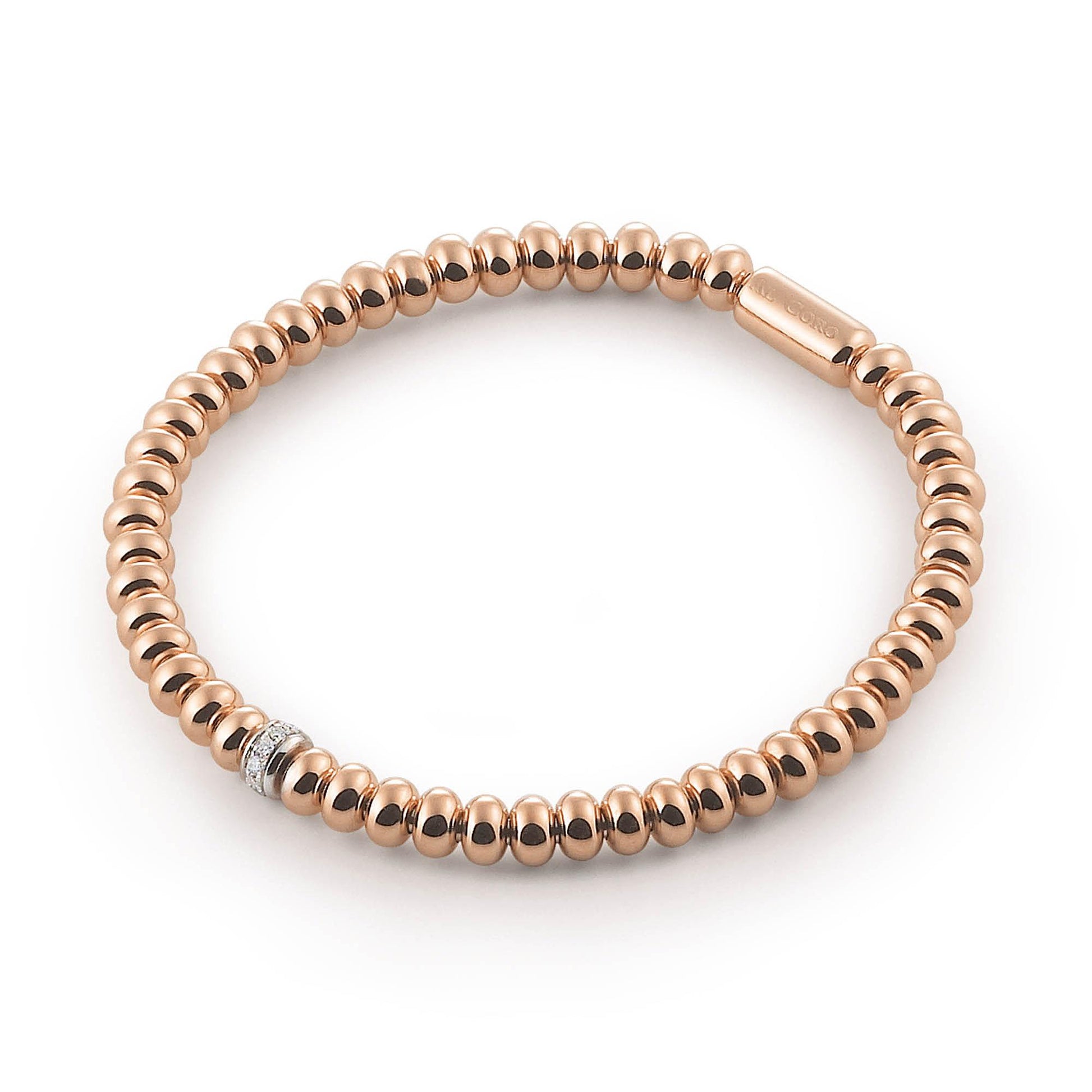 Stretchy Armband, Roségold • Diamant von Al Coro (A390R)