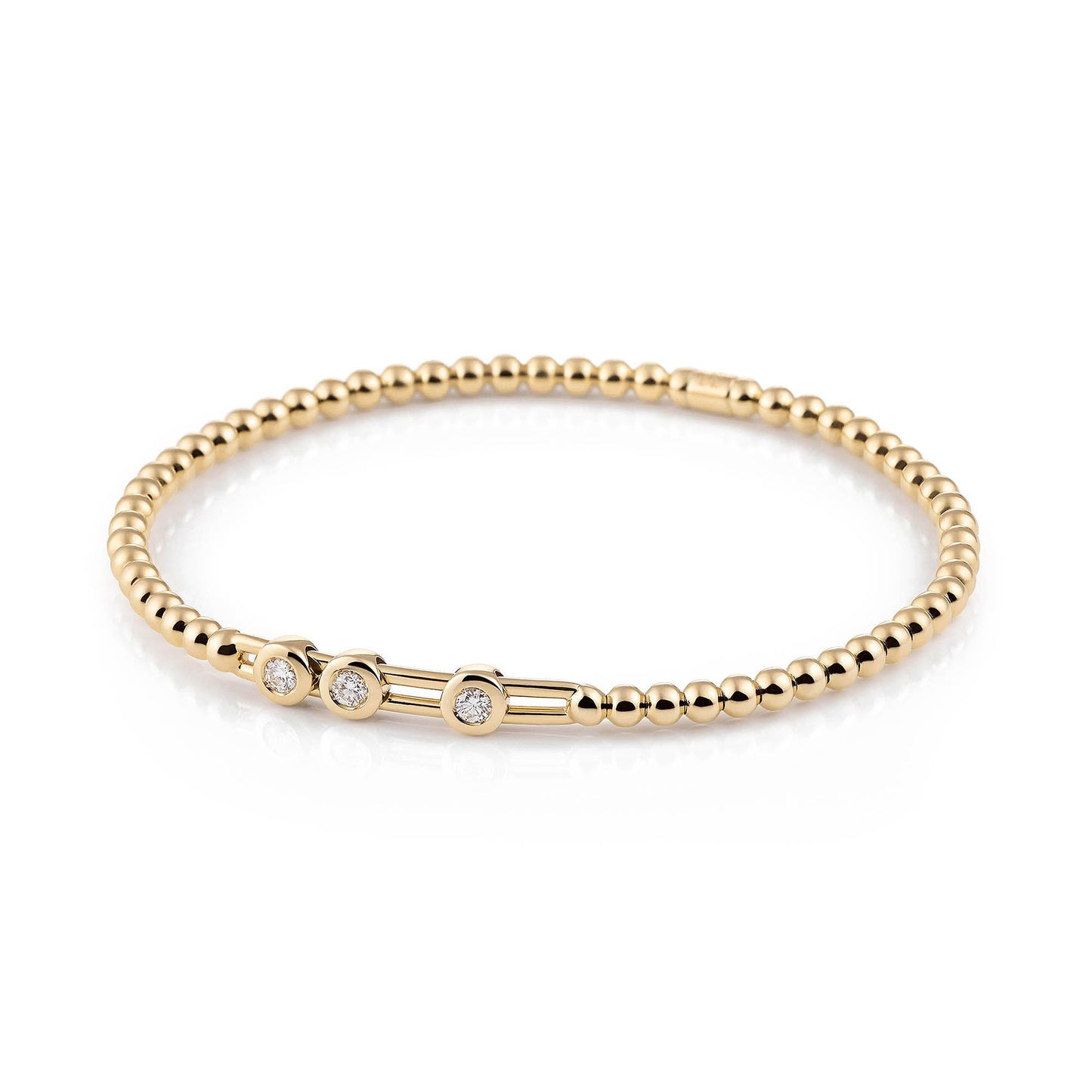 Stretchy Armband, Gelbgold • Diamant von Al Coro (A707G)