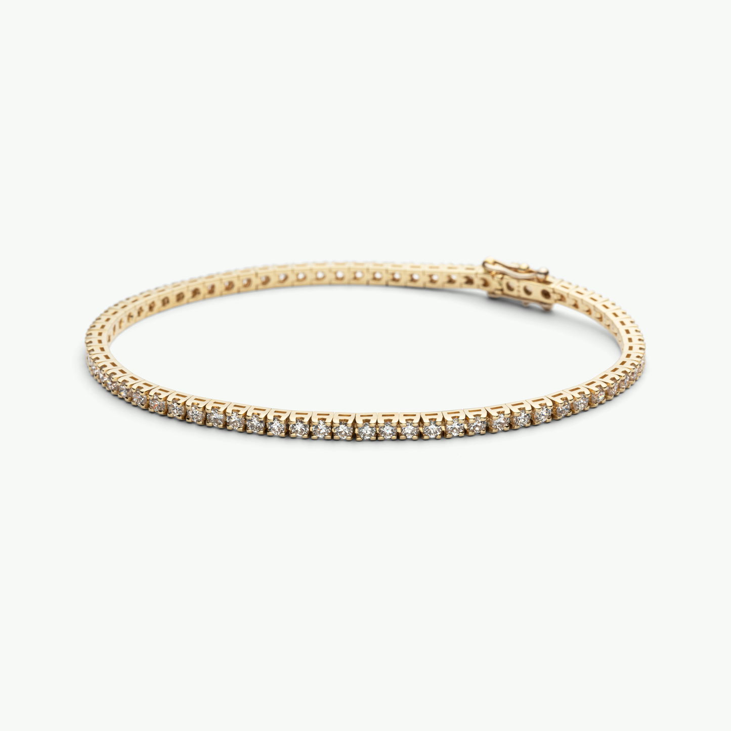 Billie Tennisarmband, Recyceltes Gold & Labordiamant