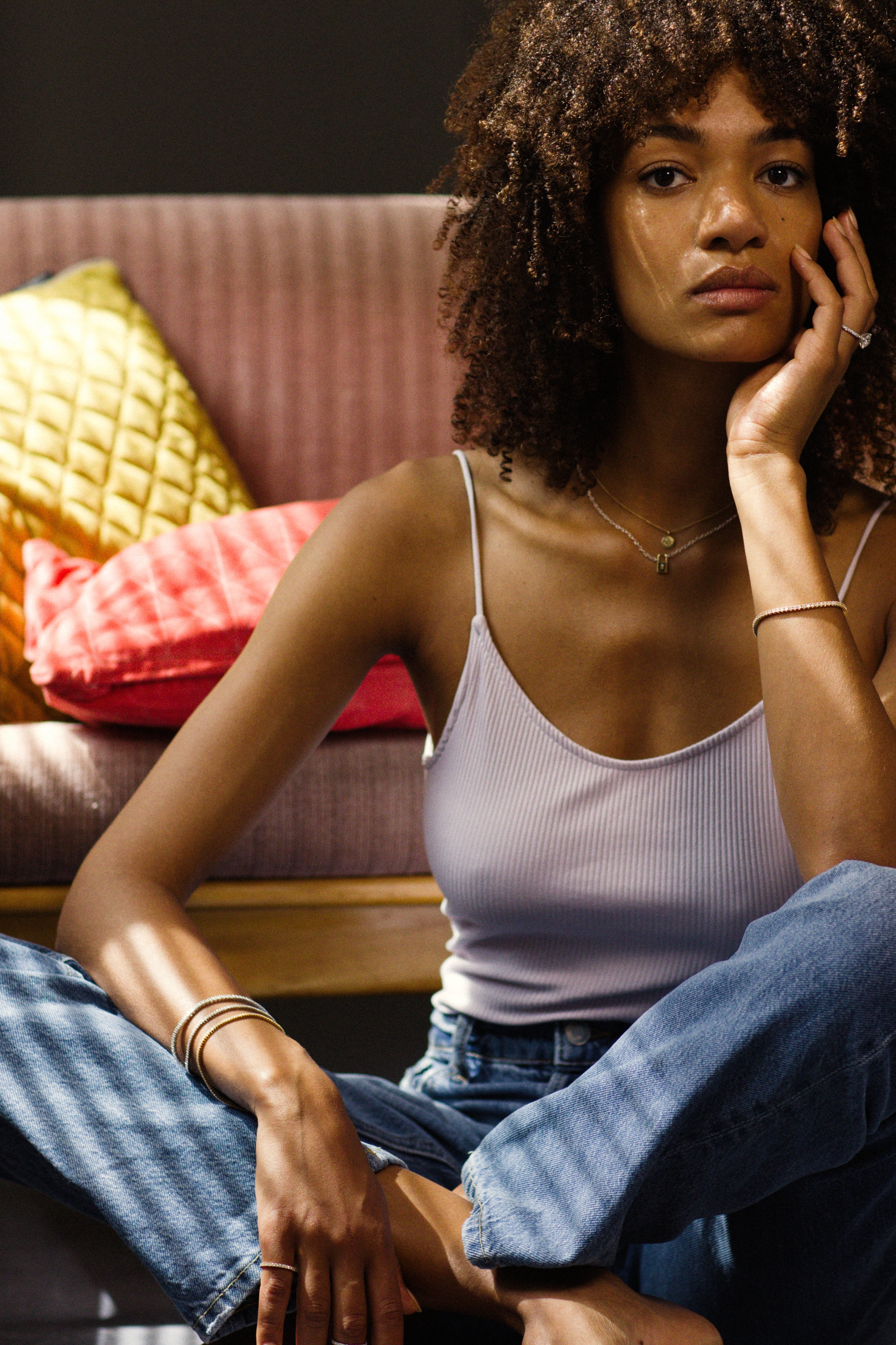 Billie Tennisarmband in Weißgold von The Good Bling Berlin