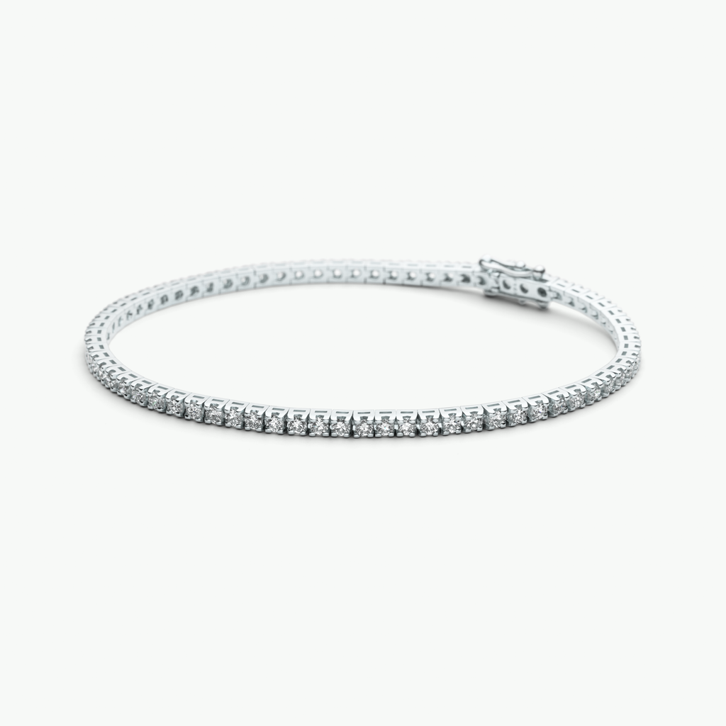 Billie Tennisarmband in Weißgold von The Good Bling Berlin