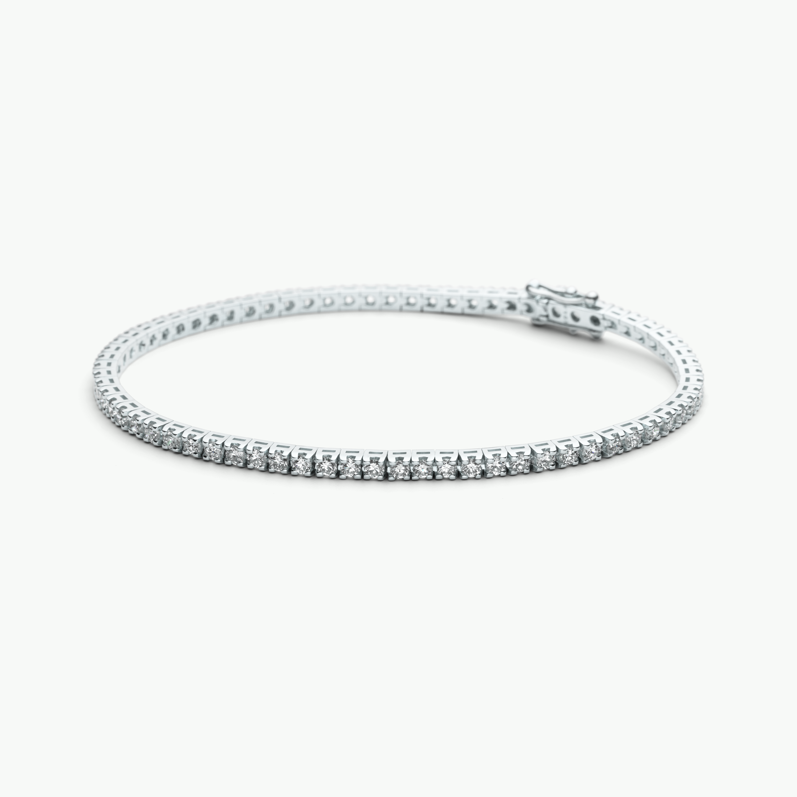 Billie Tennisarmband in Weißgold von The Good Bling Berlin