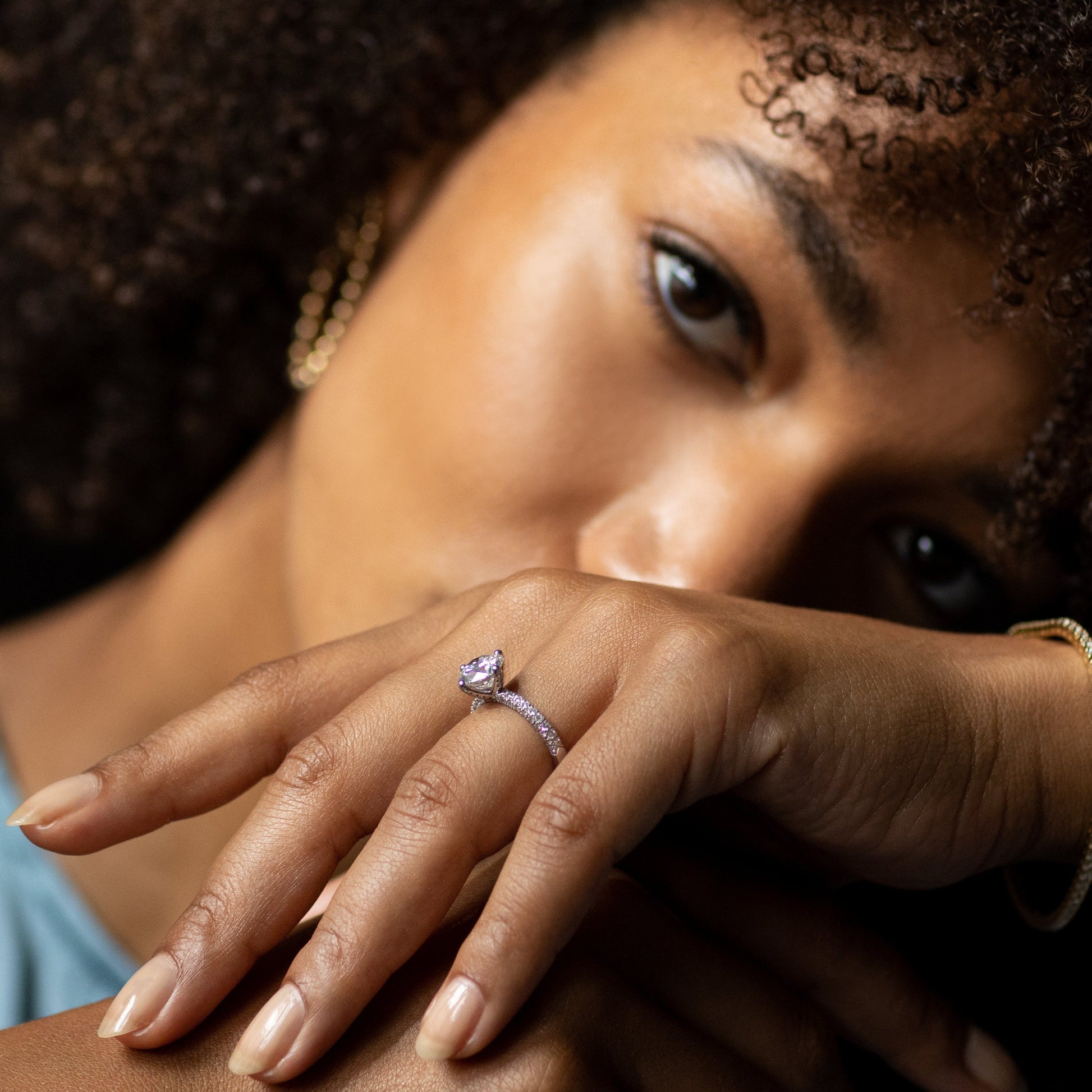 Ring Freya von The Good Bling aus recyceltem Gold mit Labordiamanten