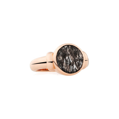 Toujours Ajour Ring, Roségold • Quarz von Bron (8RR4876QBB)