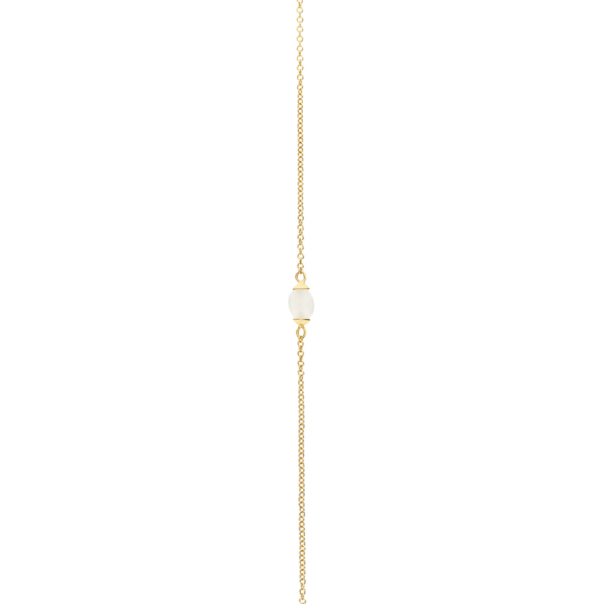White Desert Halskette, Gelbgold • Mondstein von Nanis (CN13-603)