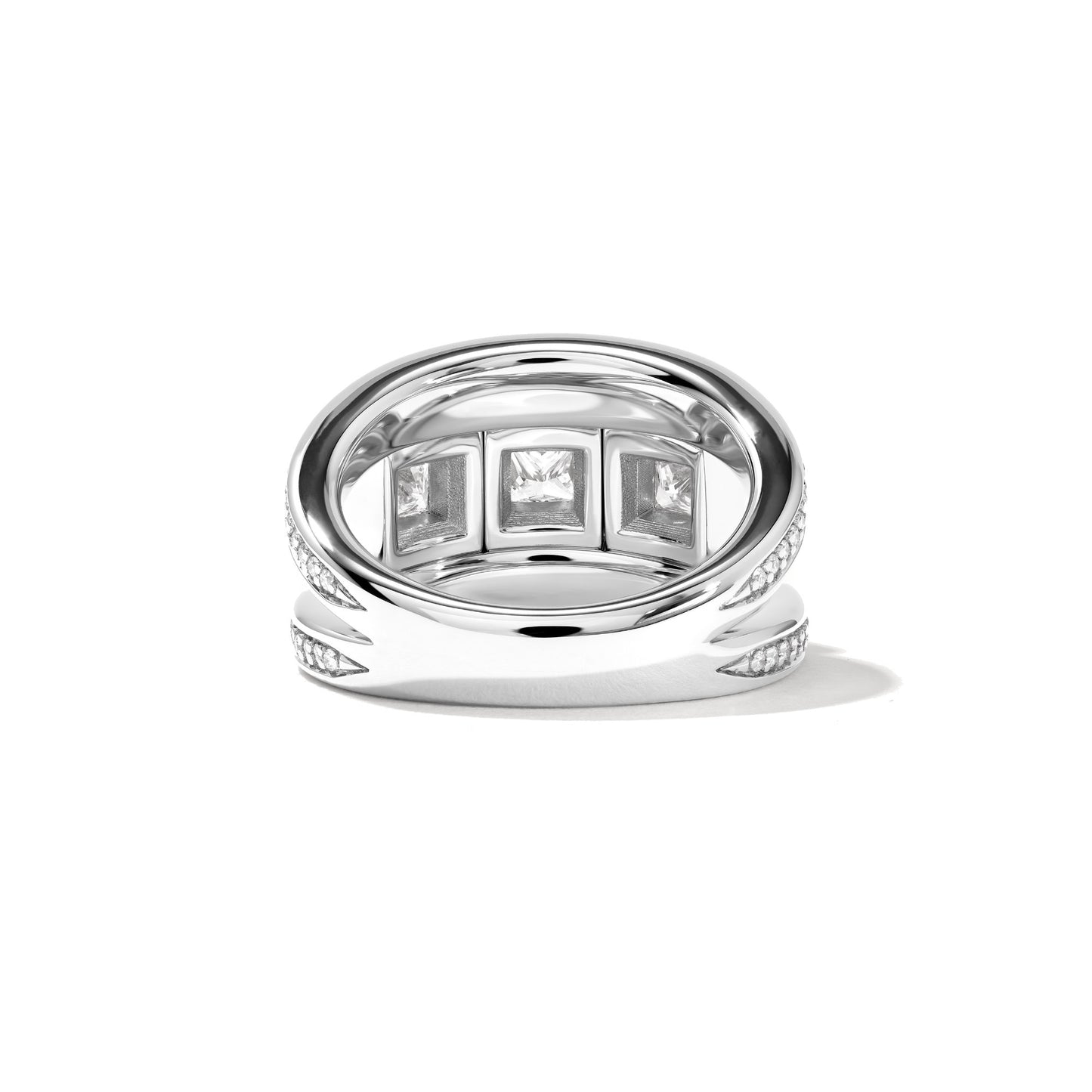 CURRICULUM VITAE Ring 3 mit Diamant Pavé small, Weißgold • Diamant von Tamara Comolli (R-CV3-s-Pr-p-wg)