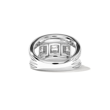 CURRICULUM VITAE Ring 3 mit Diamant Pavé small, Weißgold • Diamant von Tamara Comolli (R-CV3-s-Pr-p-wg)
