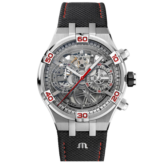 Aikon Automatik Skelettierter Chronograph Special Edition Mahindra Racing von Maurice Lacroix (Ref. AI6098-SS001-091-2)